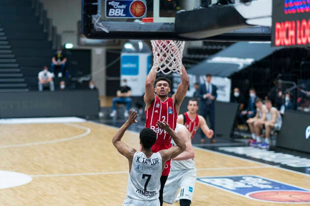 easyCredit Basketball Bundesliga, Hamburg, 27 03 2021 easyCredit Basketball Bundesliga, Hamburg Towers vs FC Bayern Muenchen Basketball, Wade Baldwin 2 FC Bayern Muenchen Basketball Copyright: xBEAUTIFULxSPORTS Mohwinkelx