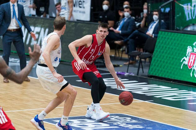 easyCredit Basketball Bundesliga, Hamburg, 27 03 2021 easyCredit Basketball Bundesliga, Hamburg Towers vs FC Bayern Muenchen Basketball, David Krämer 3 FC Bayern Muenchen Basketball Copyright: xBEAUTIFULxSPORTS Mohwinkelx