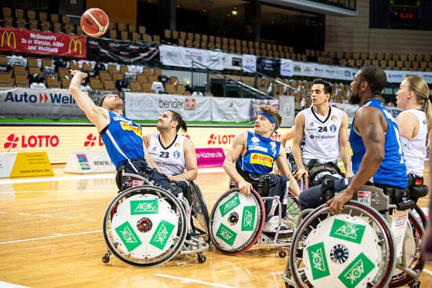 RBBL RSV Lahn Dill BG Baskets Hamburg, 27 03 21 Steve Serio 11 RSV Lahn Dill , Salman Balaghi 23 BG Baskets Hamburg , Christopher Huber 9 RSV Lahn Dill , Mojtaba Kamali 24 BG Baskets Hamburg Rittal Arena, Wetzlar, 27 03 21 Copyright: xBEAUTIFULxSPORTS Roeczeyx