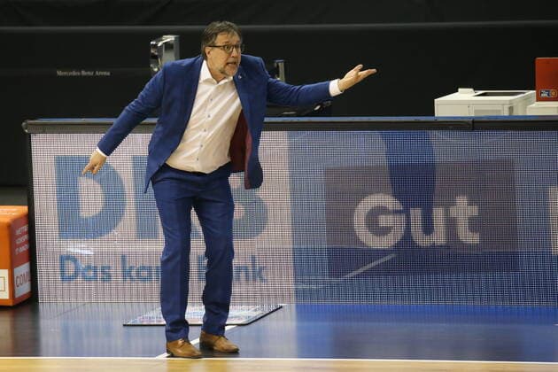 DEU, GER, easyCredit BBL, ALBA vs MBC, 28 03 2021, Mercedes Benz Arena, Berlin, DEU, GER, easyCredit BBL, ALBA vs MBC, in picture Head Coach Silvano Poropat Mitteldeutscher BC nordphotoxGmbHx xEngler nph00076