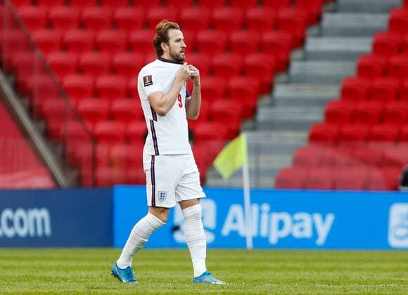 Mandatory Credit: Photo by Nikola Krstic BPI Shutterstock (11832717p) Harry Kane of England Albania v England, FIFA World Cup, WM, Weltmeisterschaft, Fussball Qualifying Group I, Football, Arena Kombetare, Tirana, Albania - 28 Mar 2021 Albania v England, FIFA World Cup Qualifying Group I, Football, Arena Kombetare, Tirana, Albania - 28 Mar 2021  Copyright: xNikolaxKrstic BPI Shutterstockx 11832717p