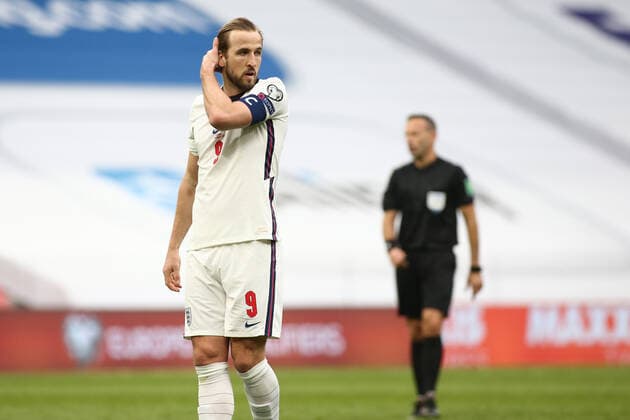 Albania v England 2022 FIFA World Cup, WM, Weltmeisterschaft, Fussball Qualifiers Harry Kane of England during the 2022 FIFA World Cup Qualifiers match at the Air Albania Stadium, Tirana Content Not Available For UK Newspapers Copyright: xFocusxImagesx FIL-15360-0033