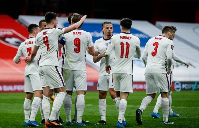 Mandatory Credit: Photo by Nikola Krstic BPI Shutterstock (11832717ax) Harry Kane of England scores and celebrates 0-1 Albania v England, FIFA World Cup, WM, Weltmeisterschaft, Fussball Qualifying Group I, Football, Arena Kombetare, Tirana, Albania - 28 Mar 2021 Albania v England, FIFA World Cup Qualifying Group I, Football, Arena Kombetare, Tirana, Albania - 28 Mar 2021  Copyright: xNikolaxKrstic BPI Shutterstockx 11832717ax
