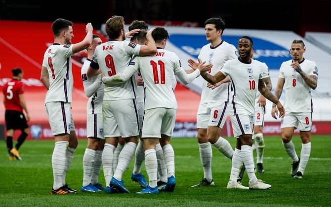 Mandatory Credit: Photo by Nikola Krstic BPI Shutterstock (11832717bb) Harry Kane of England scores and celebrates 0-1 Albania v England, FIFA World Cup, WM, Weltmeisterschaft, Fussball Qualifying Group I, Football, Arena Kombetare, Tirana, Albania - 28 Mar 2021 Albania v England, FIFA World Cup Qualifying Group I, Football, Arena Kombetare, Tirana, Albania - 28 Mar 2021  Copyright: xNikolaxKrstic BPI Shutterstockx 11832717bb