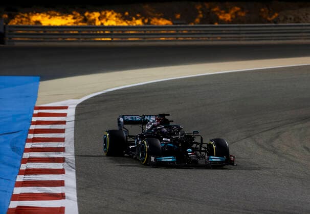 44 Lewis Hamilton GBR, Mercedes AMG Petronas F1 Team , F1 Grand Prix of Bahrain at Bahrain International Circuit on March 28, 2021 in Sakhir, Bahrain Photo by HOCH ZWEI Sakhir Bahrain