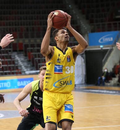 Oscar Da Silva Riesen MHP Riesen Ludwigsburg vs Medi Bayreuth Basketball Bundesliga 2020 2021 Ludwigsburg , GER, 28 03 2021,