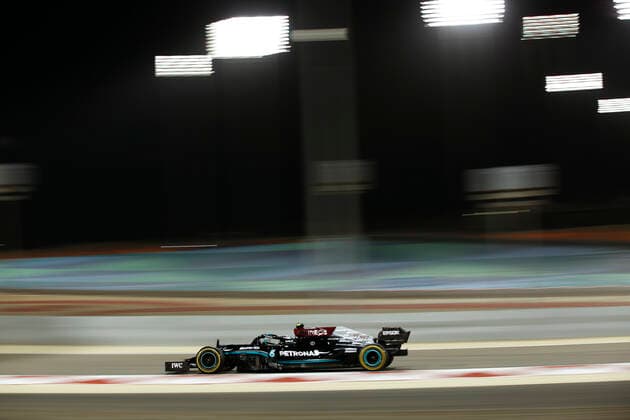 77 Valtteri Bottas FIN, Mercedes AMG Petronas F1 Team , F1 Grand Prix of Bahrain at Bahrain International Circuit on March 28, 2021 in Sakhir, Bahrain Photo by HOCH ZWEI Sakhir Bahrain