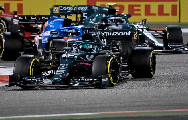 18 Lance Stroll CAN, Aston Martin Cognizant F1 Team , F1 Grand Prix of Bahrain at Bahrain International Circuit on March 28, 2021 in Sakhir, Bahrain Photo by HOCH ZWEI Sakhir Bahrain