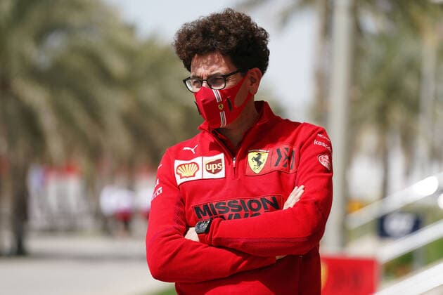 F1 Grand Prix of Bahrain Mattia Binotto (ITA, Scuderia Ferrari Mission Winnow), F1 Grand Prix of Bahrain at Bahrain International Circuit on March 28, 2021 in Sakhir, Bahrain. (Photo by COLOMBO IMAGES FIA Pool via HOCH ZWEI) Sakhir Bahrain Poolfoto HOCH ZWEI Pool COLOMBO IMAGES ,EDITORIAL USE ONLY