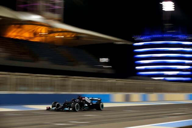 44 Lewis Hamilton GBR, Mercedes AMG Petronas F1 Team , F1 Grand Prix of Bahrain at Bahrain International Circuit on March 28, 2021 in Sakhir, Bahrain Photo by HOCH ZWEI Sakhir Bahrain