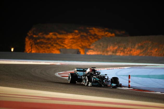 44 Lewis Hamilton GBR, Mercedes AMG Petronas F1 Team , F1 Grand Prix of Bahrain at Bahrain International Circuit on March 28, 2021 in Sakhir, Bahrain Photo by HOCH ZWEI Sakhir Bahrain