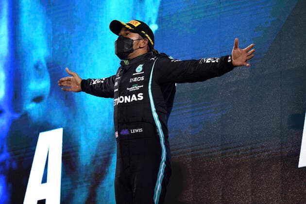 HAMILTON Lewis Mercedes AMG F1 Team Winner FIA Formula 1 Season 2021 in Bahrain 3 Day Race On 28 03 2021 Bahrain International Circuit As Sachir