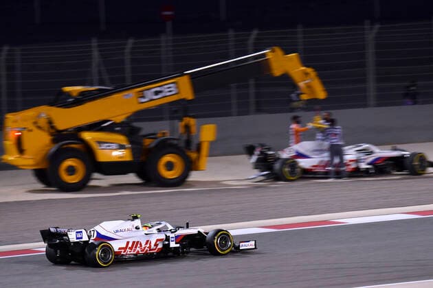 MAZEPIN Nikita Haas F1 Team eliminated with SCHUMACHER Mick FIA Formula 1 Season 2021 in Bahrain 3 Day Race On 28 03 2021 Bahrain International Circuit As Sachir