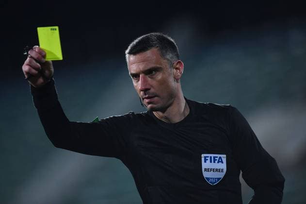 Referee Slavko Vincic - Football - national team, Nationalteam - BFU - World cup 2022 qualifications - Bulgaria vs Italy - 28.03.21 - Sofia Copyright: xVladimirxStoyanovx