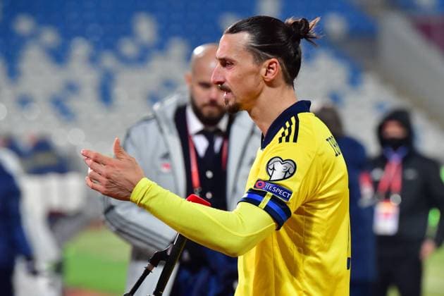 Sweden s Zlatan Ibrahimovic during the FIFA World Cup Qualifier football match between Kosovo and Sweden at Stadiumi Fadil Vokrri in Pristina, Kosovo, on March 28, 2021 Pristina KOSOVO x10030x,  Copyright: xJonasxEkströmer TTx WC QUALIFIER KOSOVO-SWEDEN