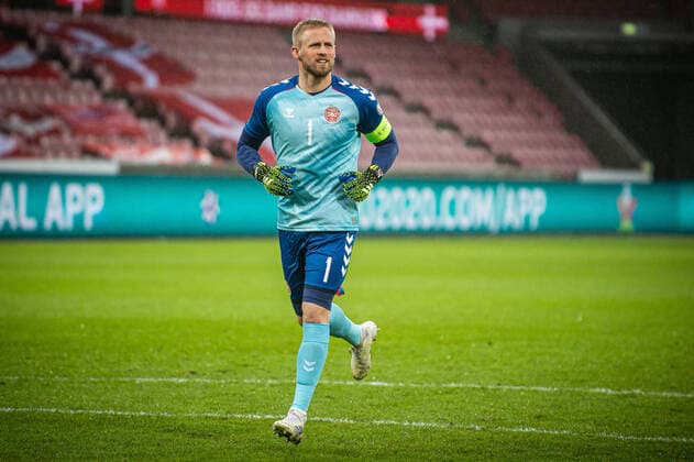 Denmark v Moldova, World Cup Qualifiers, Football Herning, Denmark. 28th, March 2021. Kasper Schmeichel (1) of Denmark seen during the FIFA World Cup, WM, Weltmeisterschaft, Fussball Qualification game between Denmark and Moldova at MCH Arena in Herning, Denmark. Herning Denmark  Copyright: xGonzalesxPhoto MortenxKjaerx