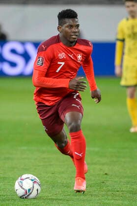 Breel Embolo, SUI, Schweiz - Litauen, Länderspiel, Fussball, 28.03.2021 *** Breel Embolo, SUI, Switzerland Lithuania, international, football, 28 03 2021 
