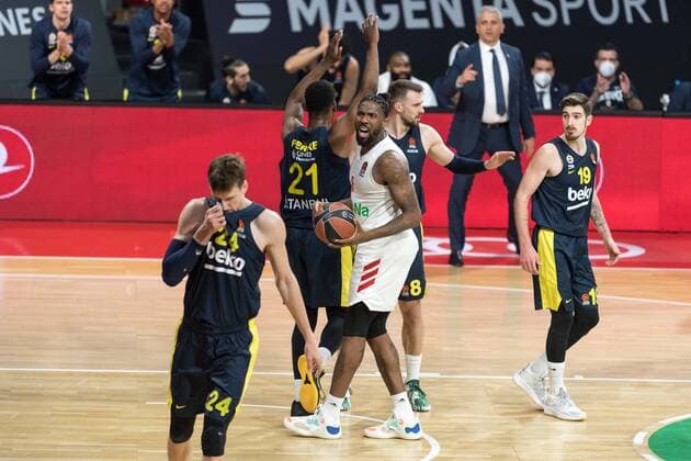 Basketball, Euroleague, day0 03 2021, FC Bayern Munich Fenerbahce Istanbul In the picture Jalen REYNOLDS FC Bayern Munich, 8 dissatisfied decision Munich Audi Dome Bayern Germany. Copyright: Passion2Press.dex xMarkusxFischerx