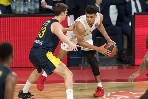 Basketball, Euroleague, day0 03 2021, FC Bayern Munich Fenerbahce Istanbul Pictured Tarik BIBEROVIC Fenerbache Instanbul, 13 and Wade BALDWIN FC Bayern Munich, 2 Munich Audi Dome Bayern Germany. Copyright: Passion2Press.dex xMarkusxFischerx