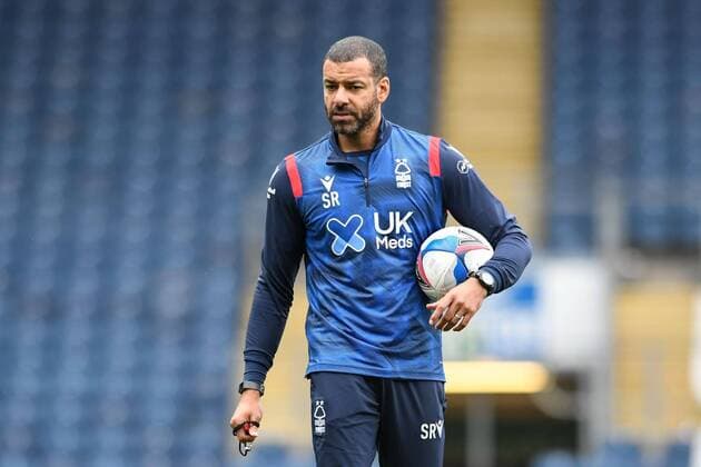 Mandatory Credit: Photo by Simon Whitehead News Images Shutterstock (10962172l) Steven Reid first team coach of Nottingham Forest leads the warm up Blackburn Rovers v Nottingham Forest, EFL Sky Bet Championship, Football, Ewood Park, Blackburn, UK - 17 Oct 2020 EDITORIAL USE ONLY No use with unauthorised audio, video, data, fixture lists, club league logos or live services. Online in-match use limited to 120 images, no video emulation. No use in betting, games or single club league player publications. Blackburn Rovers v Nottingham Forest, EFL Sky Bet Championship, Football, Ewood Park, Blackburn, UK - 17 Oct 2020 EDITORIAL USE ONLY No use with unauthorised audio, video, data, fixture lists, club league logos or live services. Online in-match use limited to 120 images, no video emulation. No use in betting, games or single club league player publications.  Copyright: xSimonxWhitehead NewsxImages Shutterstockx 10962172l