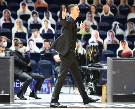 Löwen Braunschweig vs Bonn, BBL Braunschweig, 31 03 2021, BASKETBALL easyCredit BBL Basketball Bundesliga, Löwen Braunschweig vs Telekom Baskets Bonn, season 2020 21 Headcoach Pete Strobl Löwen Braunschweig Braunschweig