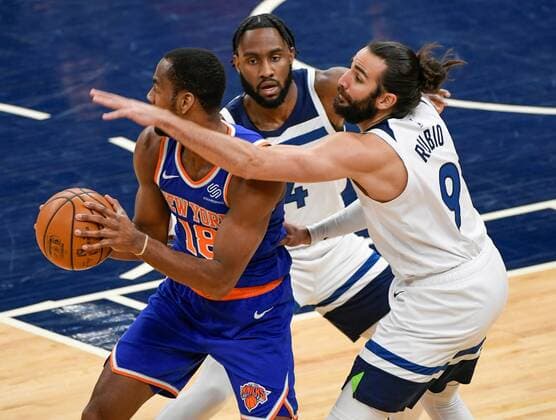 Basketball, NBA, Minnesota Timberwolves - New York Knicks