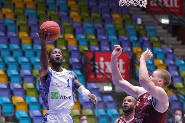 Fraport Skyliners NINERS Chemnitz, easyCredit BBL Matt Mobley Fraport Skyliners, 1 Basketball match of the easyCredit BBL between Fraport Skyliners and NINERS Chemnitz on 1 April 2021 at Fraport Arena in Frankfurt am Main , Frankfurt am Main Hesse Germany Fraport Arena