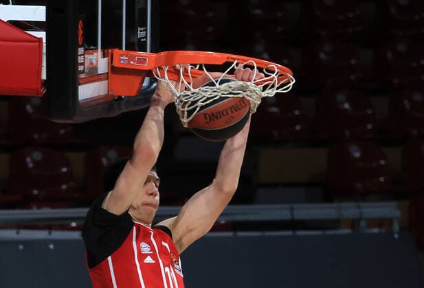 01 04 2021, EuroLeague, FC Bayern Basketball vs Kaunas, Basketball, Audi Dome Munich, Sports, in the picture Vladimir Lucic FCB Basketball