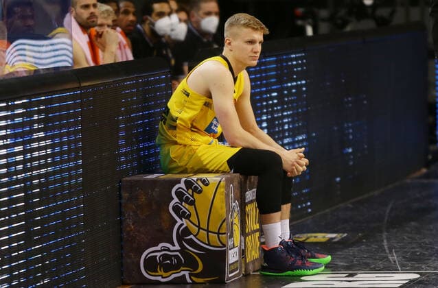 Ludwigsburg , Basketball easyCredit BBL Bundesliga , MHP RIESEN Ludwigsburg vs SYNTAINICS MBC , Johannes Patrick Riesen