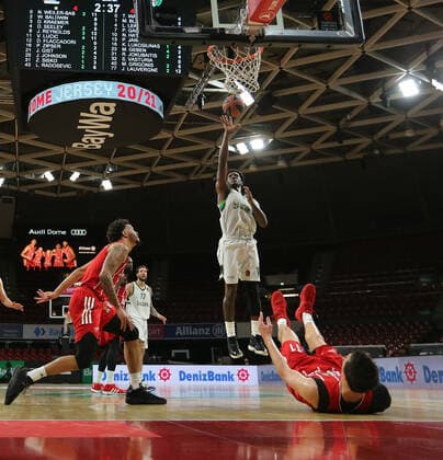 Nigel Hayes Kaunas GER, FC Bayern Basketball vs Zalgiris Kaunas, Basketball, Euroleague, Season 2020 2021, 01 04 2021, GER, FC Bayern Basketball vs Zalgiris Kaunas, Basketball, Euroleague, Season 2020 2021, 01 04 2021, Munich Copyright: xEIBNER MarcelxEngelbrechtx EP_EER