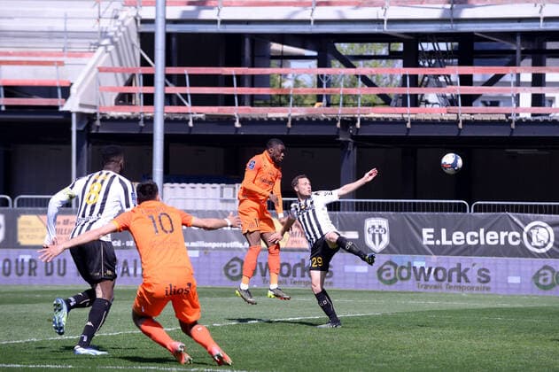 19 STEPHY ALVARO MAVIDIDI (MHSC) - BUT FOOTBALL : Angers vs Montpellier - Ligue 1 Uber Eats - 04 04 2021 FEP Panoramic 