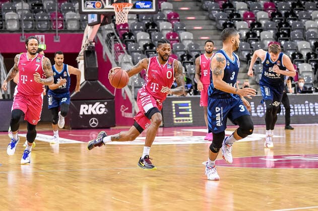 easyCredit BBL, Telekom Baskets Bonn vs Alba Berlin, 04 04 2021 Alex Hamilton Telekom Baskets Bonn 0 , easyCredit BBL, Telekom Baskets Bonn vs Alba Berlin on 04 04 2021 at Telekom Dome Bonn, Bonn Nordrhein Westfalen Copyright: xBEAUTIFULxSPORTS Mueller-Laschetx