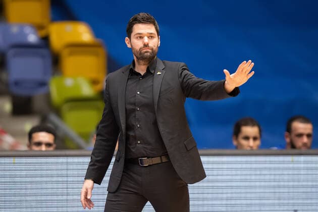 Fraport Skyliners HAKRO Merlins Crailsheim, easyCredit BBL coach Sebastian Gleim Fraport Skyliners Basketball match of the easyCredit BBL between Fraport Skyliners and HAKRO Merlins Crailsheim on 4 April 2021 at Fraport Arena in Frankfurt am Main , Frankfurt am Main Hesse Germany Fraport Arena
