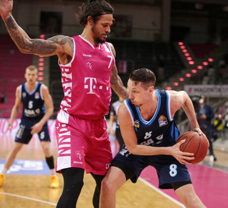 Chris Babb Telekom Baskets Bonn vs Marcus Ericsson ALBA BERLIN easyCredit BBL 1 Bundesliga , Season 2020 2021 , Matchday 26