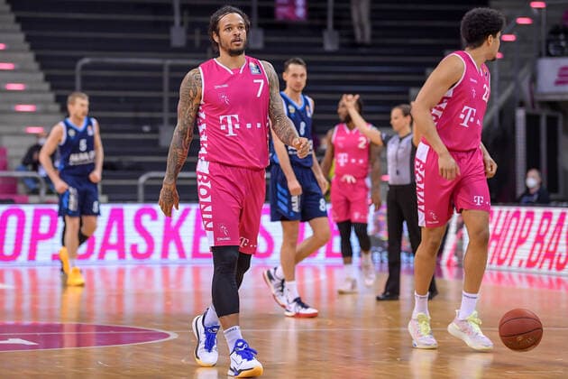 easyCredit BBL, Telekom Baskets Bonn vs Alba Berlin, 04 04 2021 Disappointment for Chris Babb Telekom Baskets Bonn 7 , easyCredit BBL, Telekom Baskets Bonn vs Alba Berlin on 04 04 2021 at the Telekom Dome, Bonn North Rhine-Westphalia Copyright: xBEAUTIFULxSPORTS Mueller-Laschetx