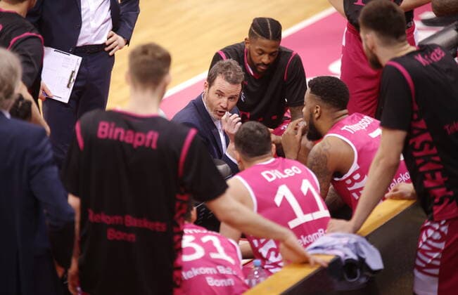 Coach Will Voigt with Team Telekom Baskets Bonn vs ALBA BERLIN easyCredit BBL 1 Bundesliga , Season 2020 2021 , Matchday 26