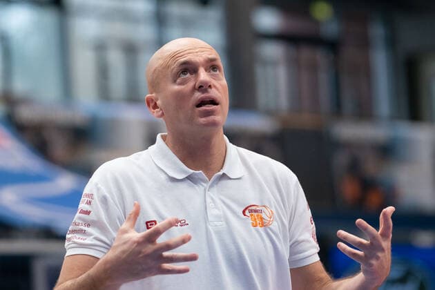 Syntainics MBC Niners Chemnitz, Basketball, Bundesliga, Maenner, 2020 2021, 26 Spieltag, 05 04 2021, Head Coach Rodrigo Pastore Niners Chemnitz Syntainics MBC Niners Chemnitz, Basketball, Bundesliga, Maenner, 2020 2021, 26 Spieltag, 05 04 2021, Weissenfels Copyright: xSchulz Eibner-Pressefotox ep_esz