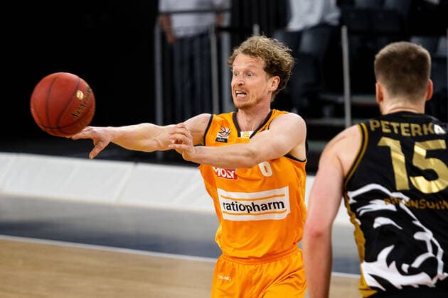 Per Guenther Ratiopharm Ulm 06 GER, Ratiopharm Ulm vs Loewen Braunschweig, easycredit 1 Bundesliga Basketball, 26 Matchday, Season 2020 21, 05 04 2021 Ratiopharm Ulm vs Loewen Braunschweig, 1 Basketball Bundesliga New Ulm. Copyright: xEibner-Pressefoto RogerxBuerkex EP_EER