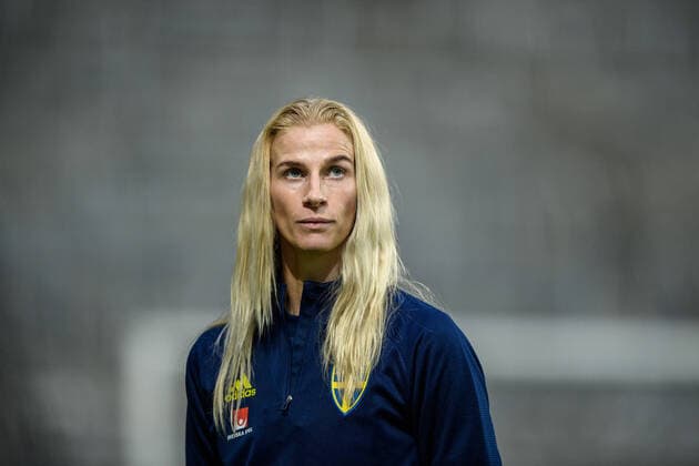 210406 Sofia Jakobsson of Sweden after a training session with the Swedish women s national football team on April 6, 2021 in Stockholm Photo Jesper Zerman BILDBYRAN COP 234 JZ0079 fotboll football soccer fotball womenÂ s national team practice bbeng dam women,  Copyright: JESPERxZERMAN BB210406JZ095