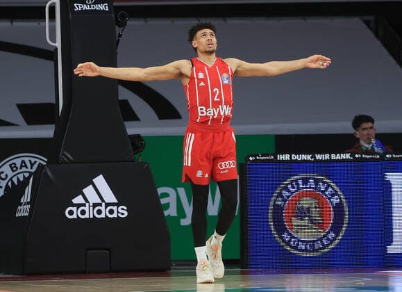 06 04 2021, FC Bayern Basketball vs Media Bayreuth, Audi Dome Muenchen Sport, in picture Wade Baldwin FCB Basketball