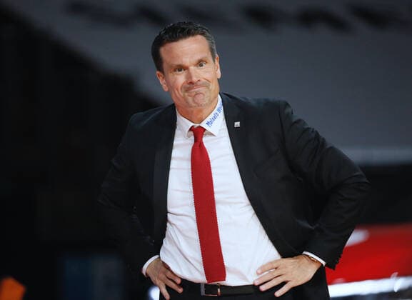 Skepticism Bayreuth coach Roul KORNER Basketball, Bayern Bayreuth, Bundesliga, 2020 2021 season, on 6 4 2021 in Munich, A U D I D O M E, Germany Source Copyright Credit Oryk HAIST xx