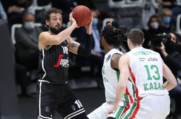 Marco Belinelli (Segafredo Virtus Bologna) during the Eurocup baksetball game Virtus Segafredo Vs Unics Kazan - Bologna, Italy, April 4, 2021 - photo: corrispondente_Bologna LiveMedia  Copyright: xLiveMedia CorrispondentexBolognax xLiveMediax 0