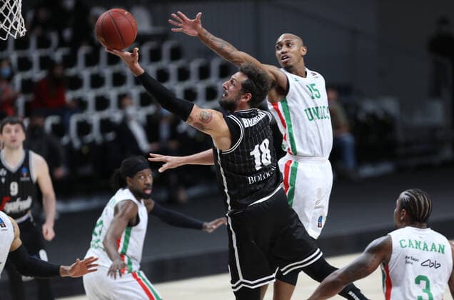Marco Belinelli (Segafredo Virtus Bologna) during the Eurocup baksetball game Virtus Segafredo Vs Unics Kazan - Bologna, Italy, April 4, 2021 - photo: corrispondente_Bologna LiveMedia  Copyright: xLiveMedia CorrispondentexBolognax xLiveMediax 0