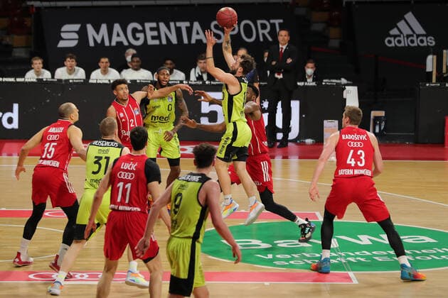 Bastian Doreth Bayreuth GER, FC Bayern Basketball vs medi bayreuth, basketball, easy Credit BBL, 2020 2021 season, 06 04 2021, GER, FC Bayern Basketball vs medi bayreuth, basketball, easy Credit BBL, 2020 2021 season, 06 04 2021, Munich. Copyright: xEIBNER MarcelxEngelbrechtx EP_EER