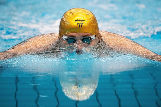Bilder des Jahres 2021, Sport 04 April Sport Themen der Woche KW14 Sport Bilder des Tages 210408 Marco Koch of Germany competes in the men?s 200m Breaststroke final during day one of Swim Open on April 8, 2021 in Stockholm. Photo: Simon Hastegard BILDBYRAN kod SH SH0091 simning swimming swim open day 1 bbeng malmsten swim open *** 210408 Marco Koch of Germany competes in the men?s 200m Breaststroke final during day one of Swim Open on April 8, 2021 in Stockholm Photo Simon Hastegard BILDBYRAN kod SH SH0091 simning swimming swim open day 1 bbeng malmsten swim open,  Copyright: SIMONxHASTEGARD BB210408SH113