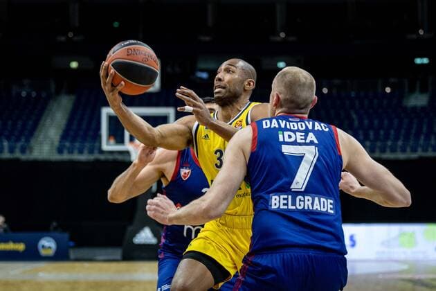 Basketball Berlin 08 04 2021 Euroleague Season 2020 2021 Alba Berlin Red Star Belgrade Jayson Granger Alba Berlin, No 33 Dejan Davidovac Belgrade, No 07
