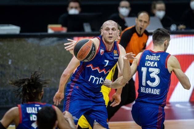 Basketball Berlin 08 04 2021 Euroleague Season 2020 2021 Alba Berlin Red Star Belgrade Dejan Davidovac Belgrade, No 07