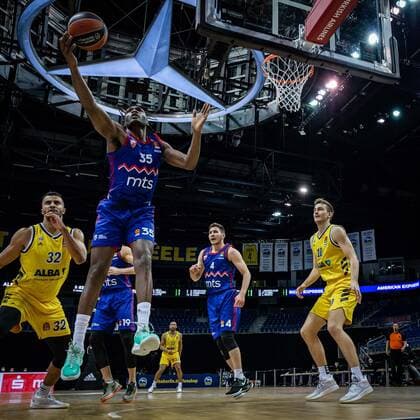 Basketball Berlin 08 04 2021 Euroleague Season 2020 2021 Alba Berlin Red Star Belgrade Landry Nnoko Belgrade, No 35
