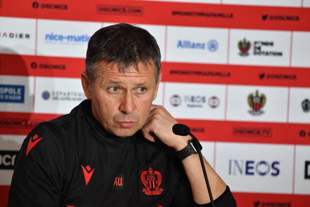 Adrian Ursea en conference de presse - OGC Nice - Centre d entrainement et de formation a Nice FOOTBALL : Conference de presse - OGC Nice - 09 04 2021 LionelUrman Panoramic 