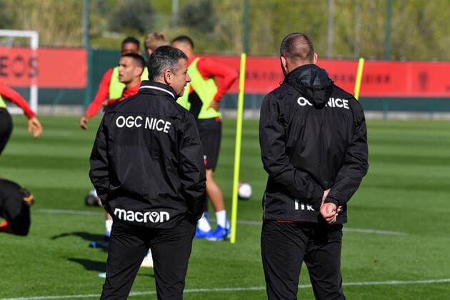 Adrian Ursea - OGC Nice - Centre d entrainement et de formation a Nice FOOTBALL : Entrainement OGC Nice - 09 04 2021 LionelUrman Panoramic 